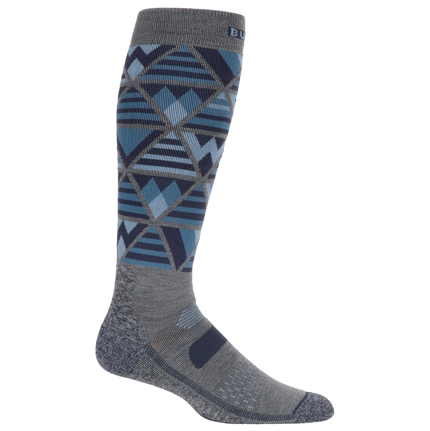 burton men’s performance midweight socks-color-dark slate heather