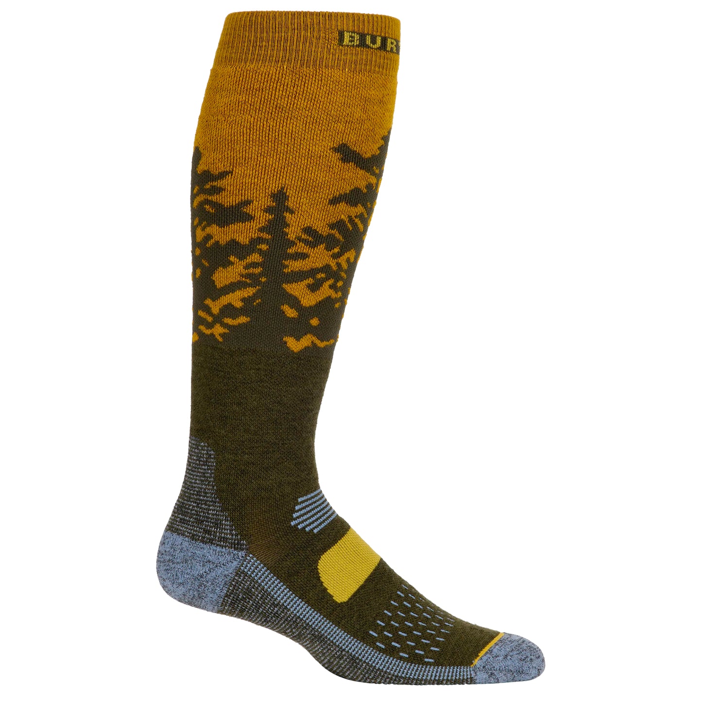 burton men’s performance midweight socks-color-sunrise