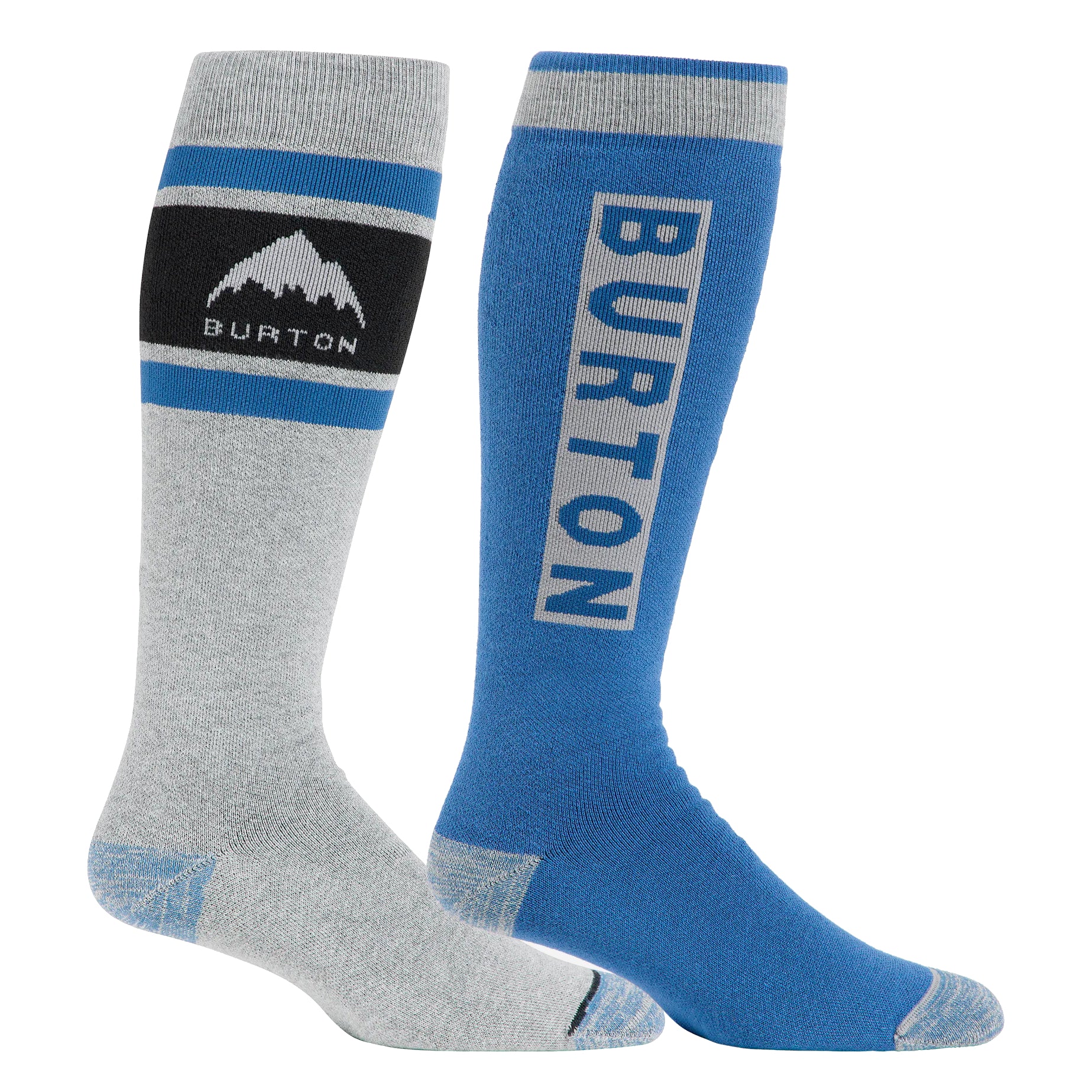 burton men’s weekend midweight sock 2 pack-color-gray cloud
