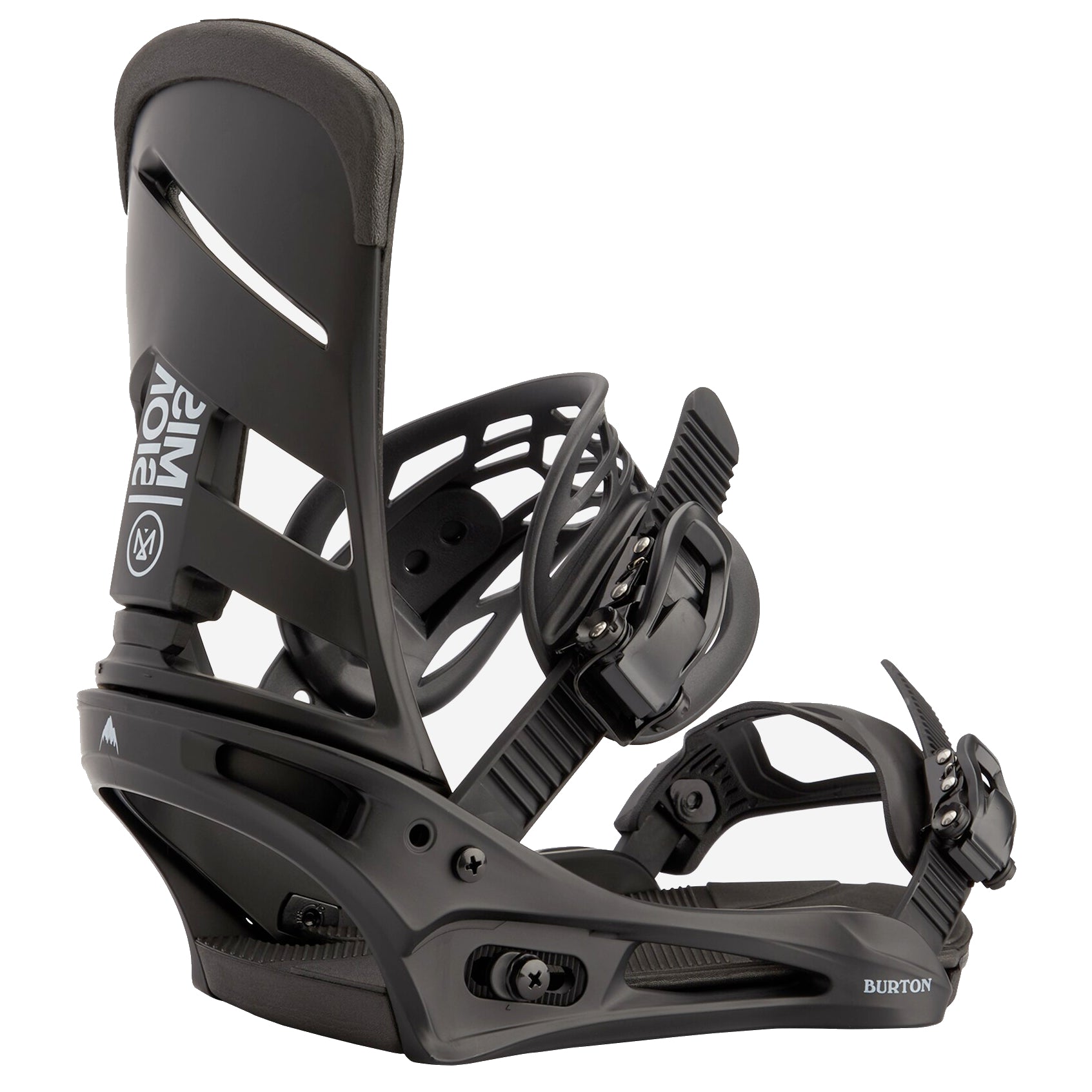 Burton Men's Mission Re:Flex Snowboard Bindings, Black, S