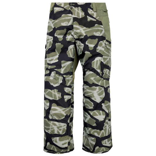 burton reserve 2l insulated pants-color-graffiti camo/forest moss