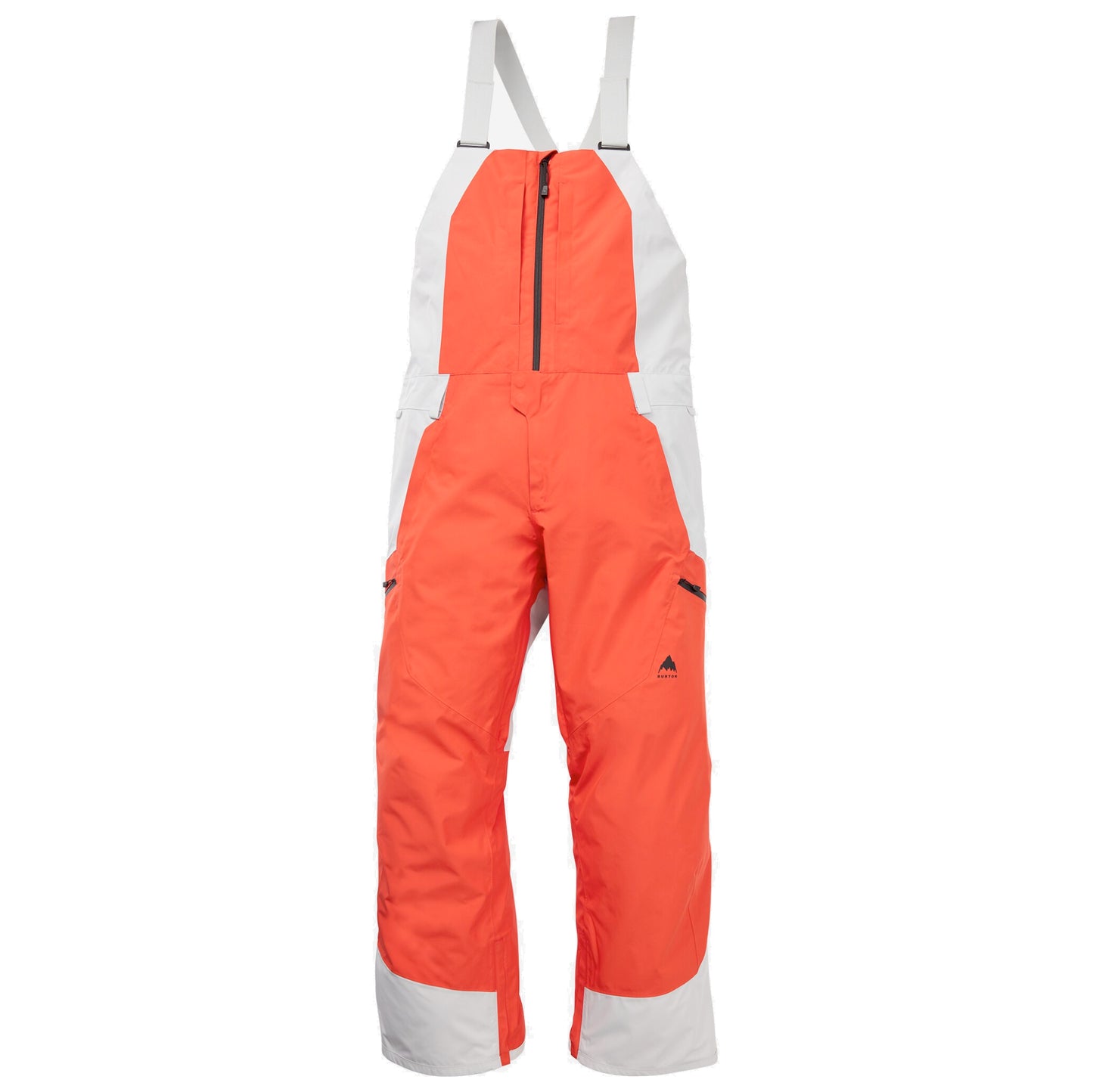 burton reserve gore-tex 2l men’s bib pants-color-fiesta red/gray cloud