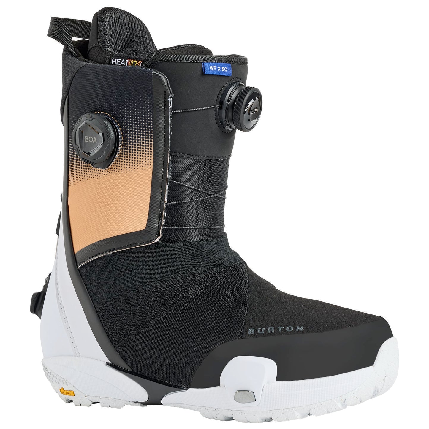 burton waverange x step on men’s snowboard boots 2026-color-orange cream/multi