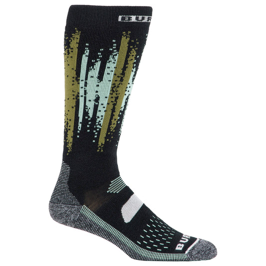 burton women’s performance midweight socks-color-soft sage stripe