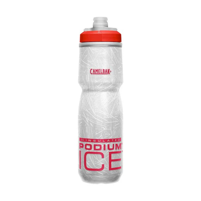 camelbak podium ice 21 ounce insulated water bottle-color-red