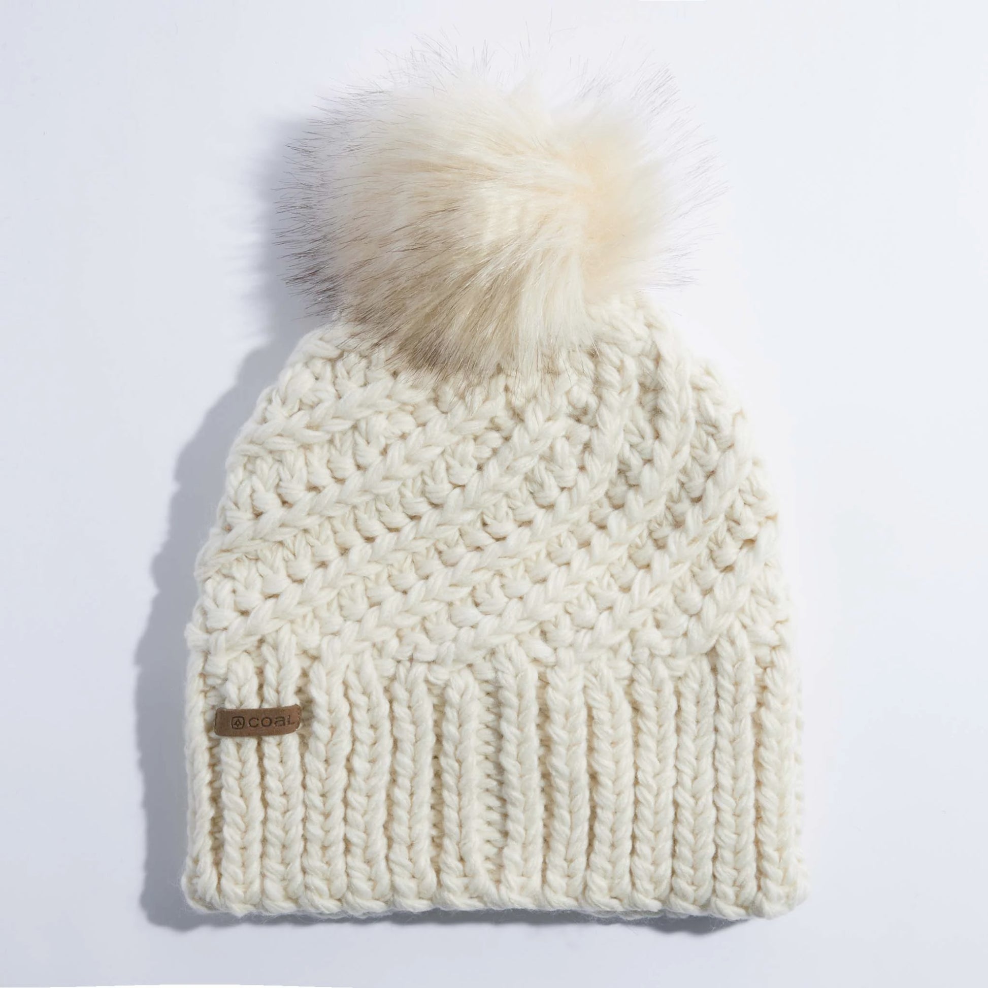 coal maizy knit beanie-color-cream