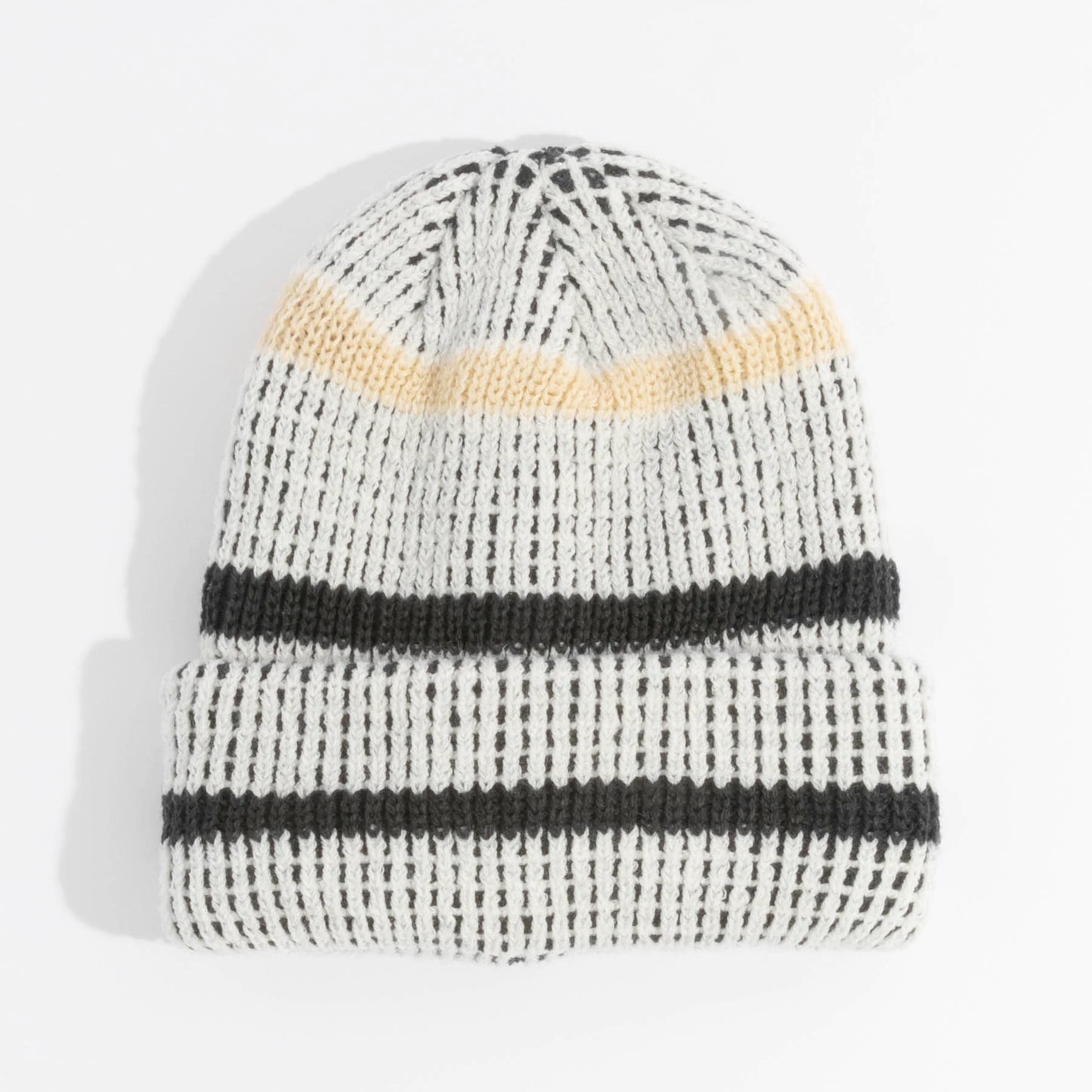 coal vista beanie-color-khaki / off white