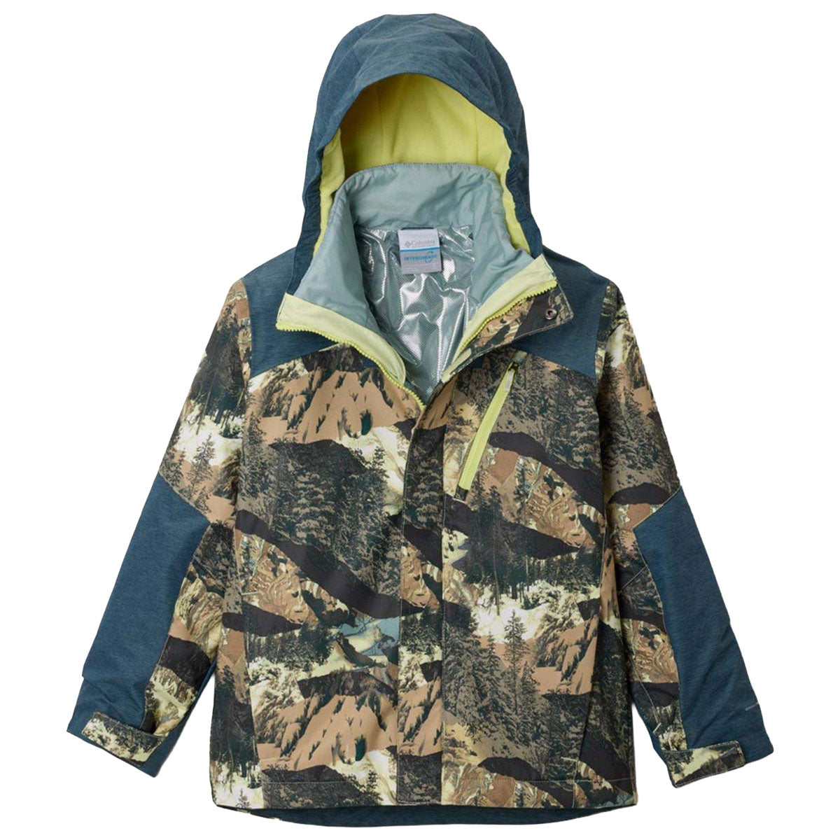 columbia whirlibird iii interchange kids’ jacket-color-citron haze cas