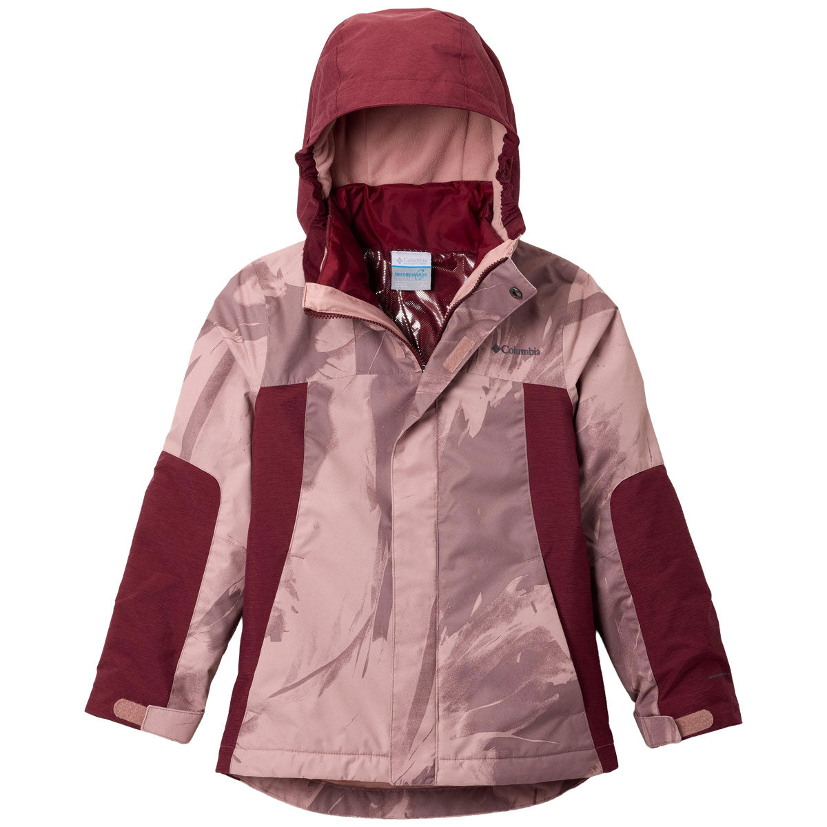Columbia OMNI-HEAT ダウンジャケットキッズ Mネイビーピンク Columbia Woman coat omni heat M Burgundy Mid-length Power Lite