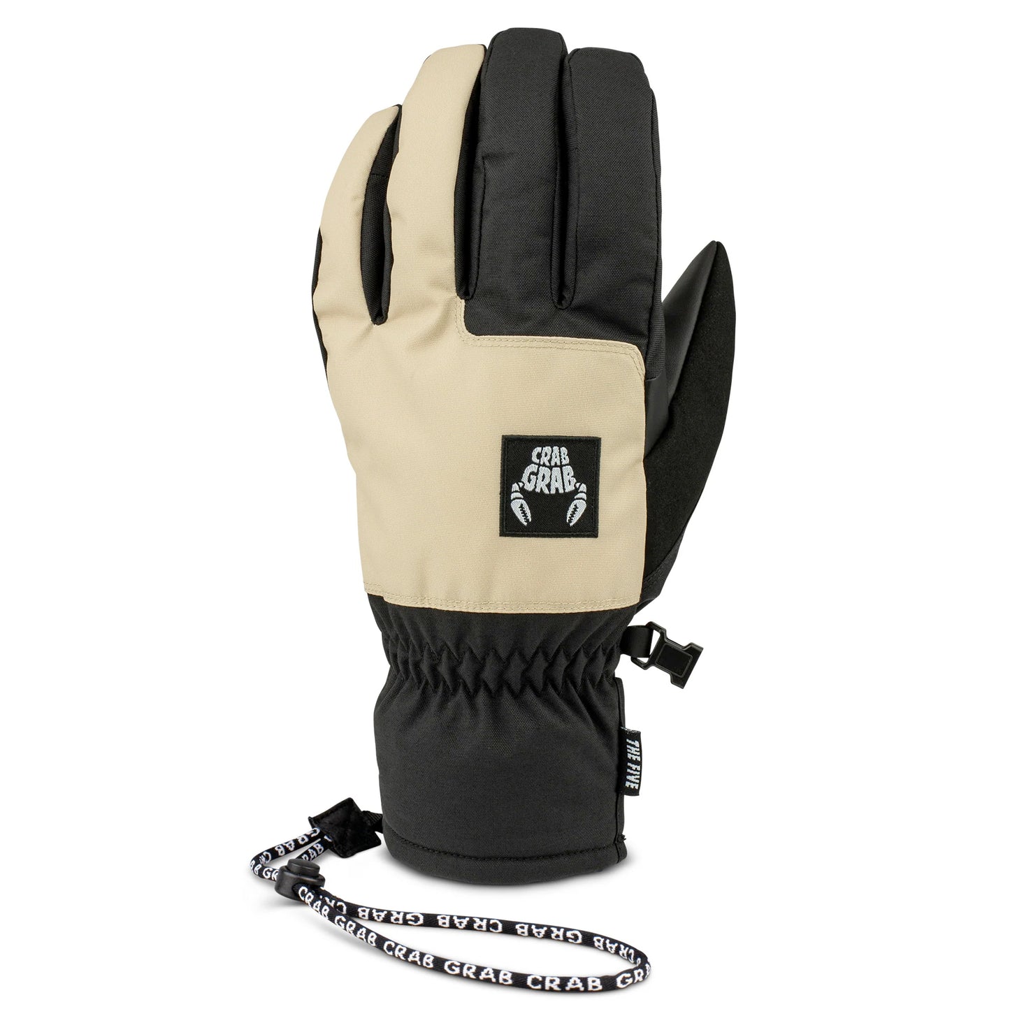 crab grab five glove-color-black and tan