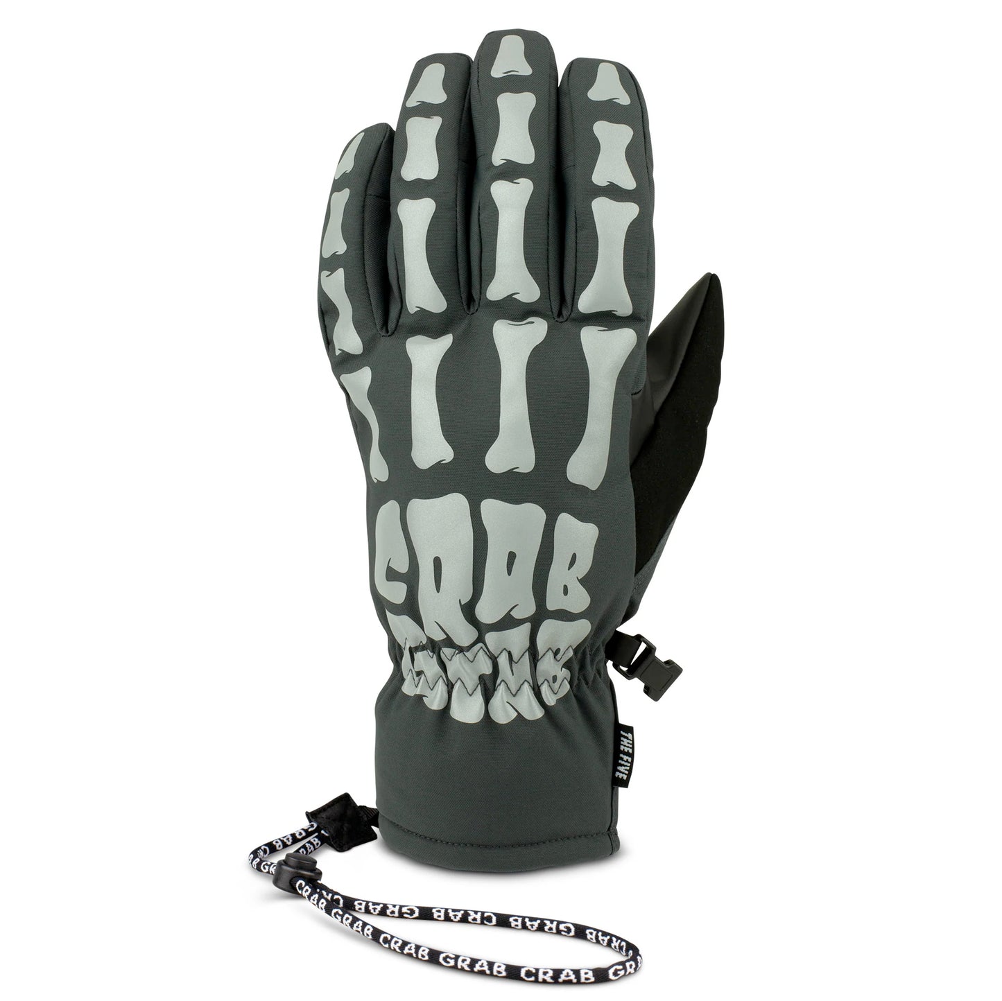 crab grab five glove-color-bones reflective