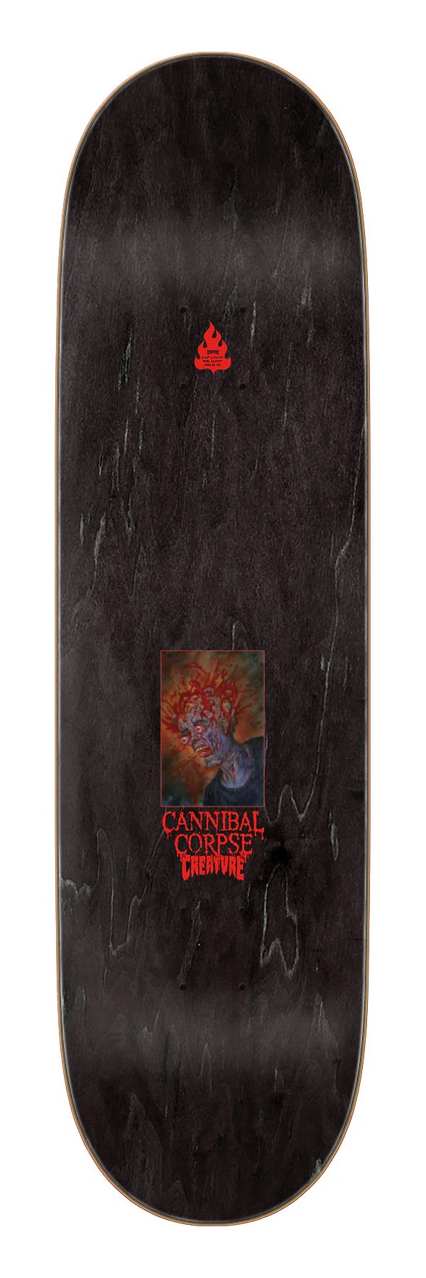 creature cannibal corpse skull & blood skateboard deck
