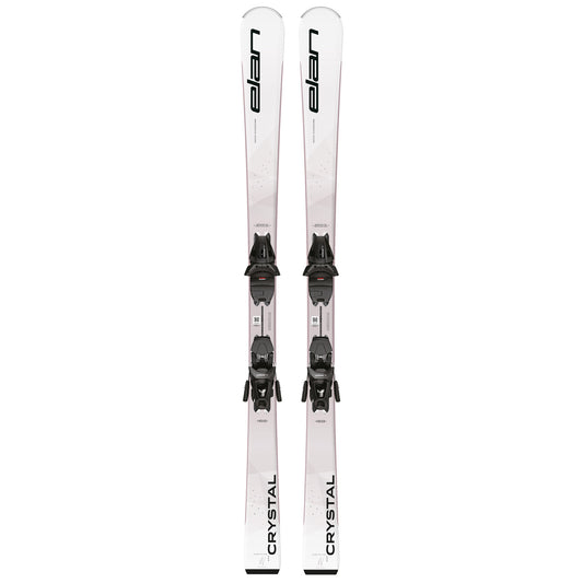 Elan Crystal White Womens Skis With EL 9 Bindings