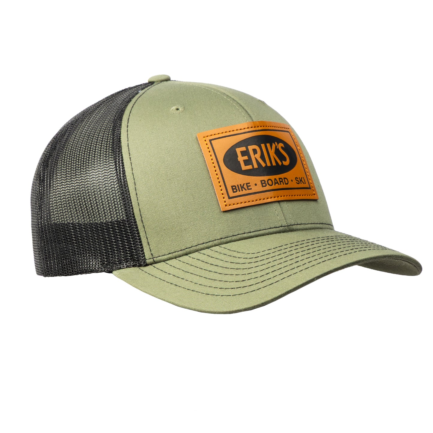 eriks bike board ski trucker hat-color-loden/black-size-one size