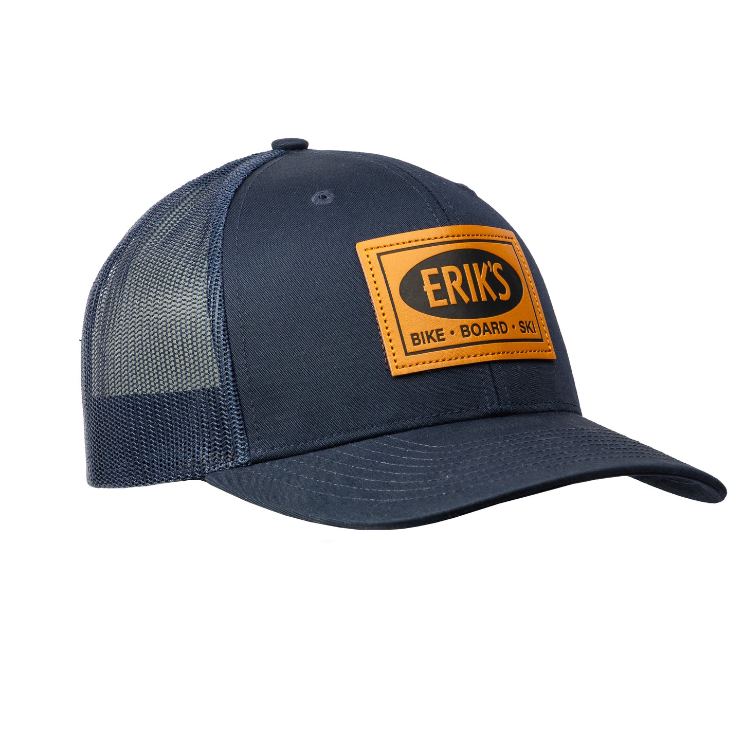 eriks bike board ski trucker hat-color-navy-size-one size