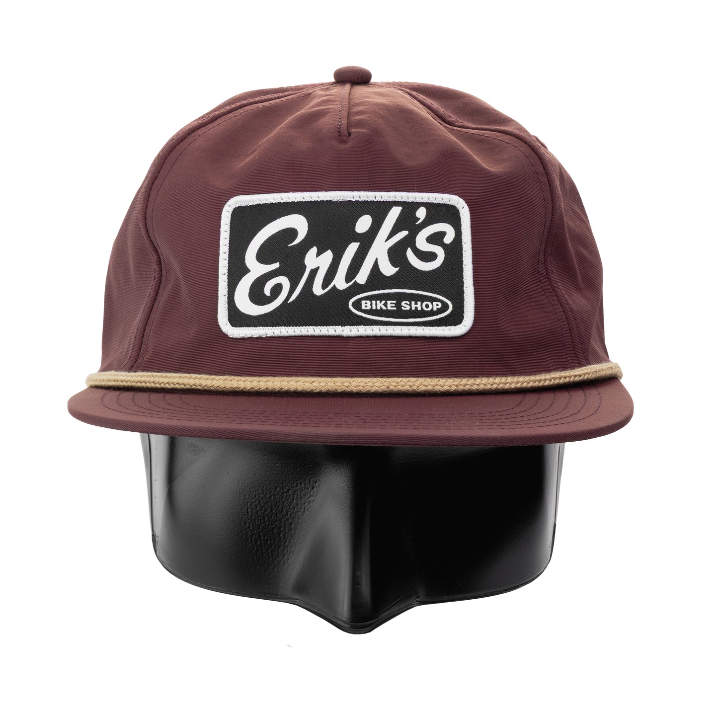 eriks classic 5 panel flat brim hat-color-eggplant