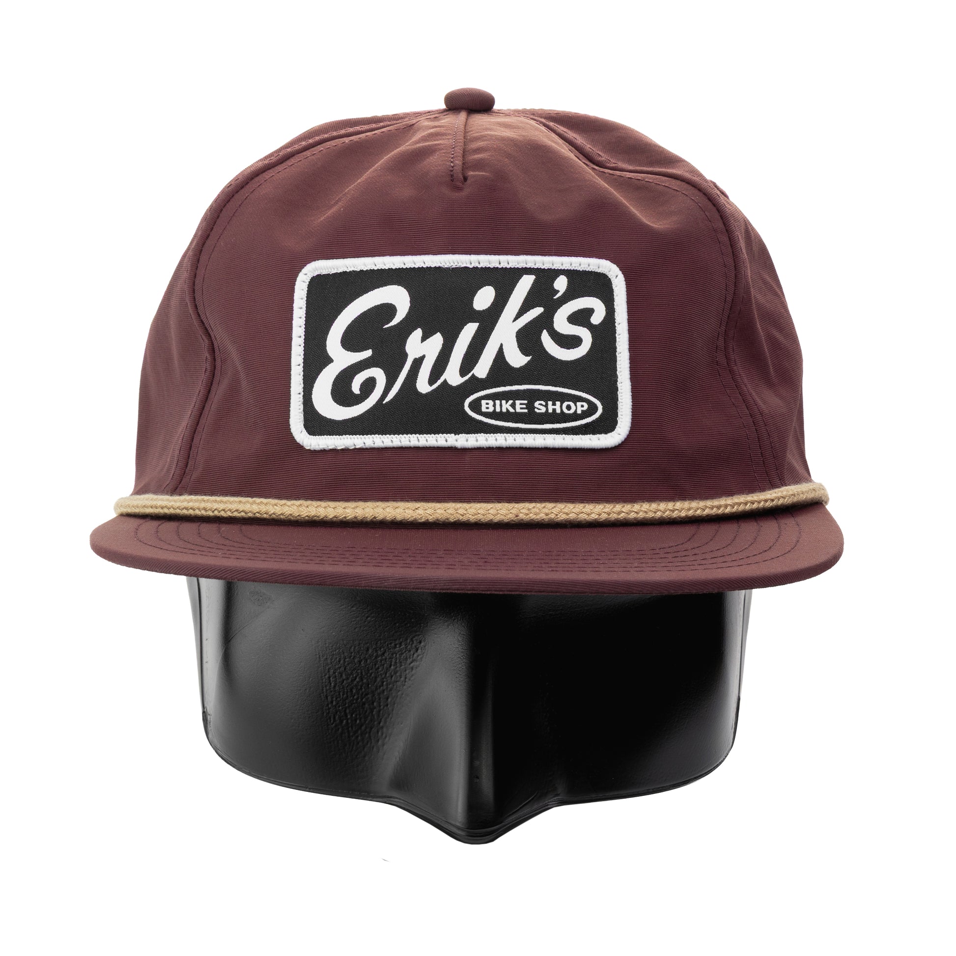 eriks classic 5 panel flat brim hat-color-eggplant