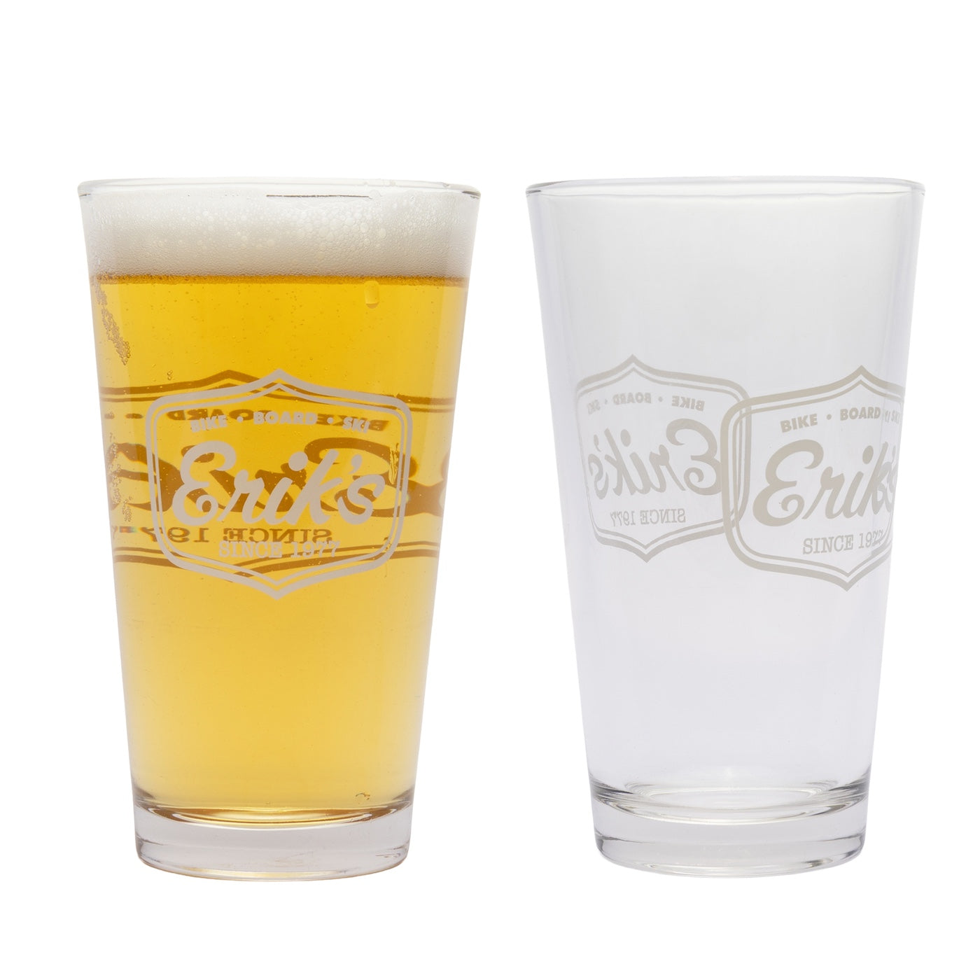 eriks classic logo 16 oz pint glass