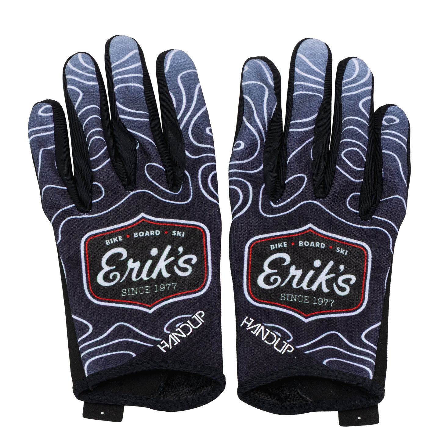 eriks classic logo mountain bike gloves-color-black
