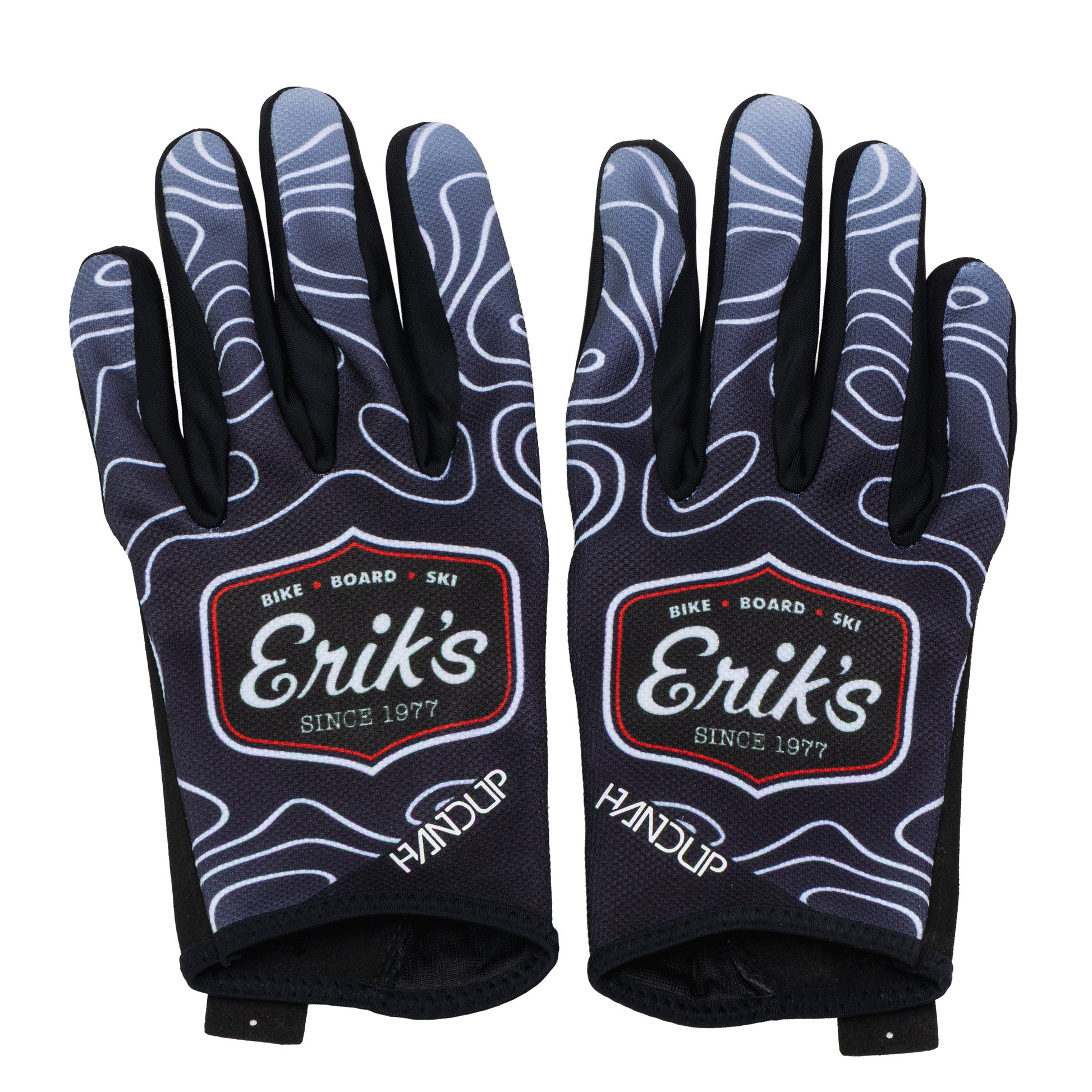 eriks classic logo mountain bike gloves-color-black
