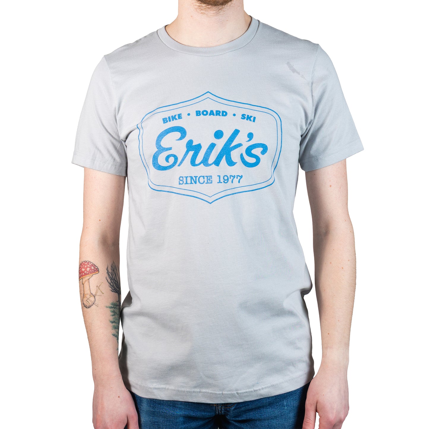 eriks classic logo t-shirt-color-athletic grey