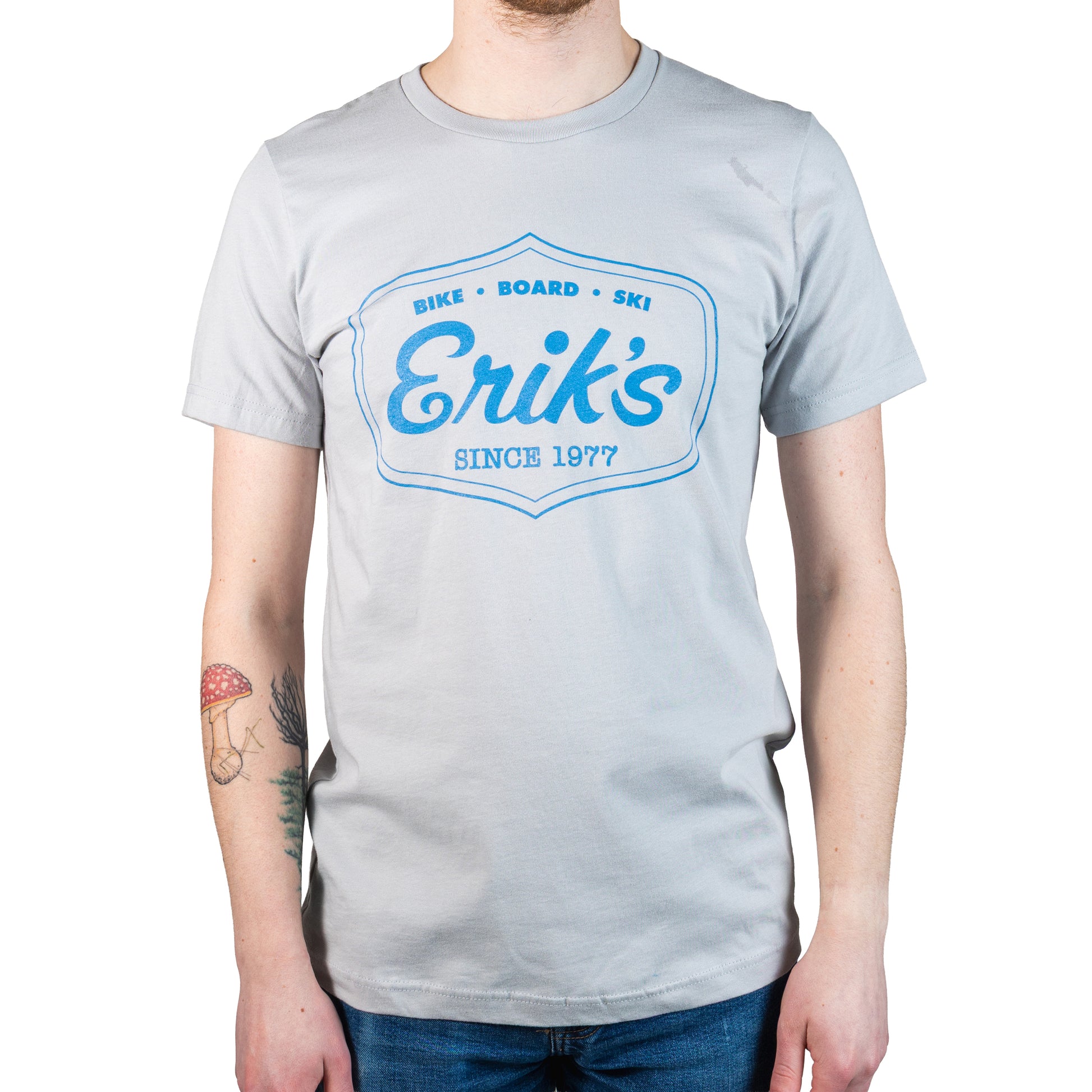 eriks classic logo t-shirt-color-athletic grey