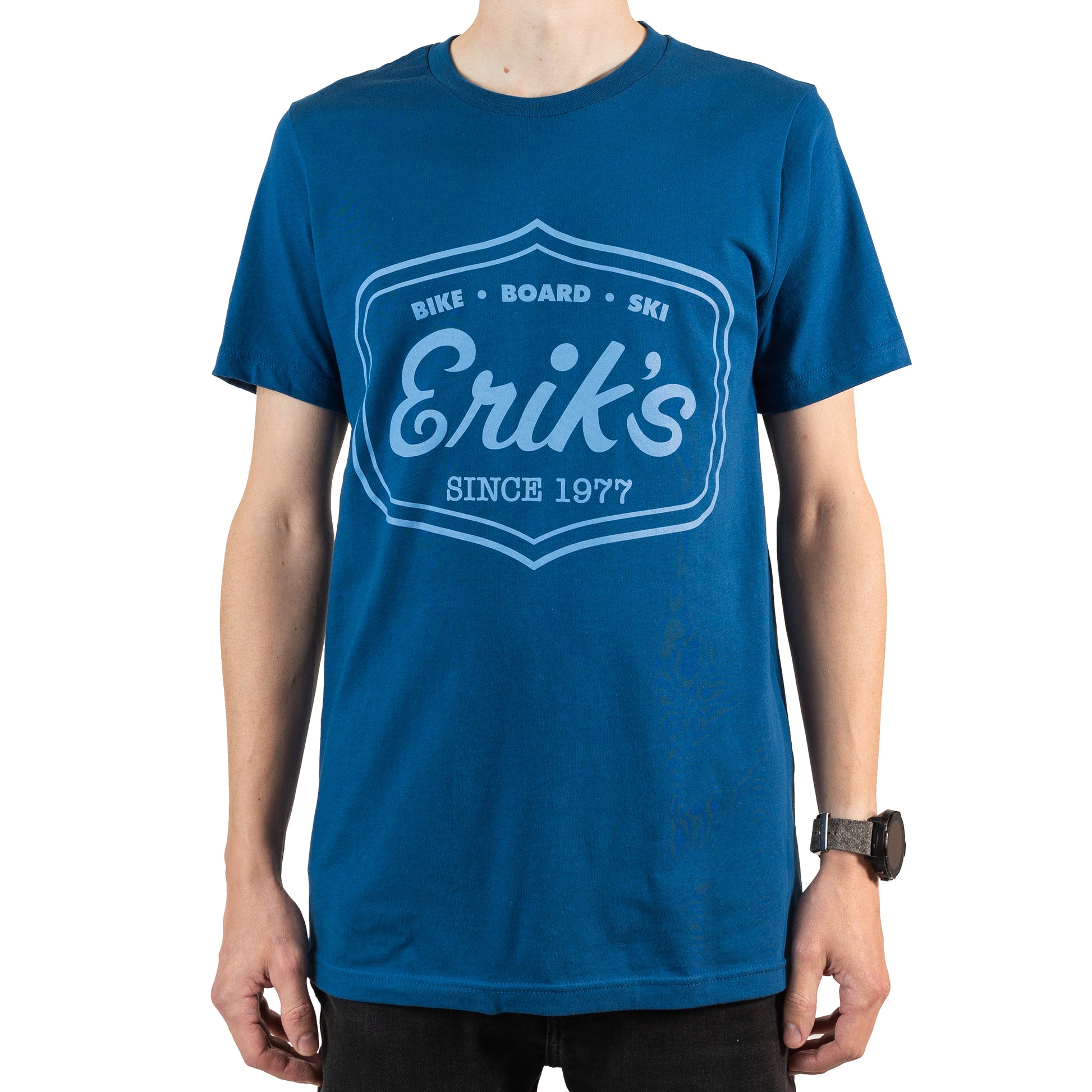 eriks classic logo t-shirt-color-cool blue
