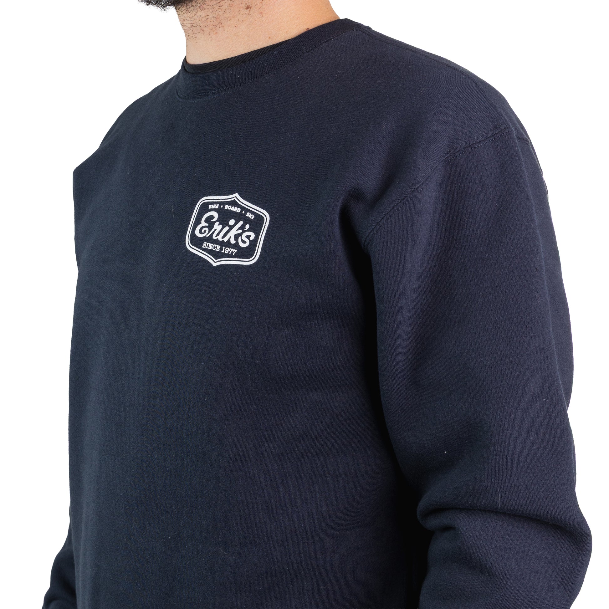 eriks cyclist logo crew neck sweater
