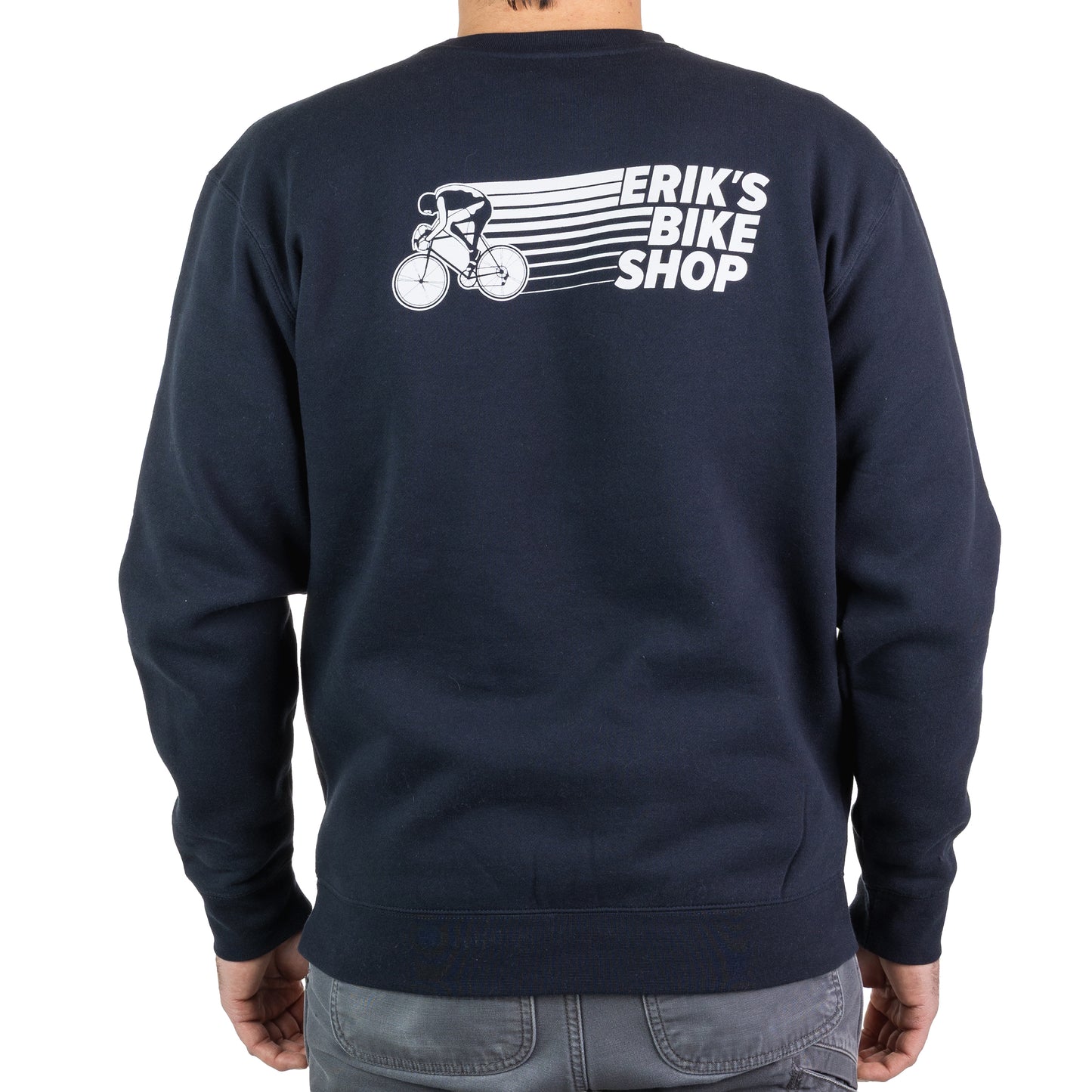 eriks cyclist logo crew neck sweater