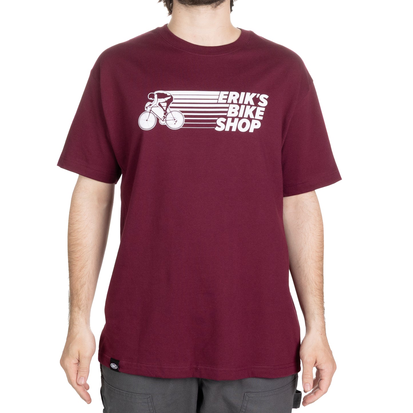 eriks cyclist logo tee-color-maroon