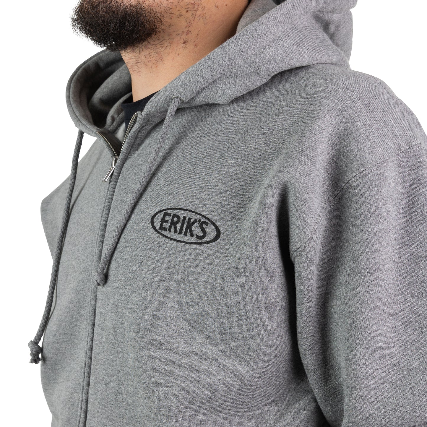 eriks cyclist logo zip up hoodie