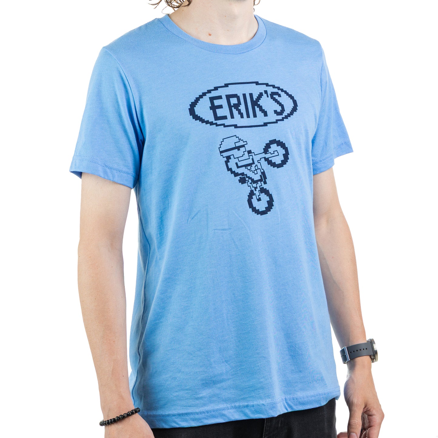 eriks excitebike monocolor tee-color-blue