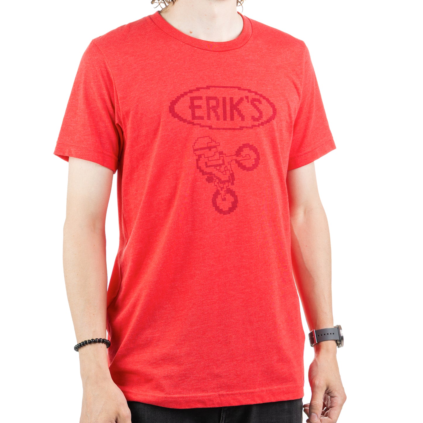 eriks excitebike monocolor tee-color-red