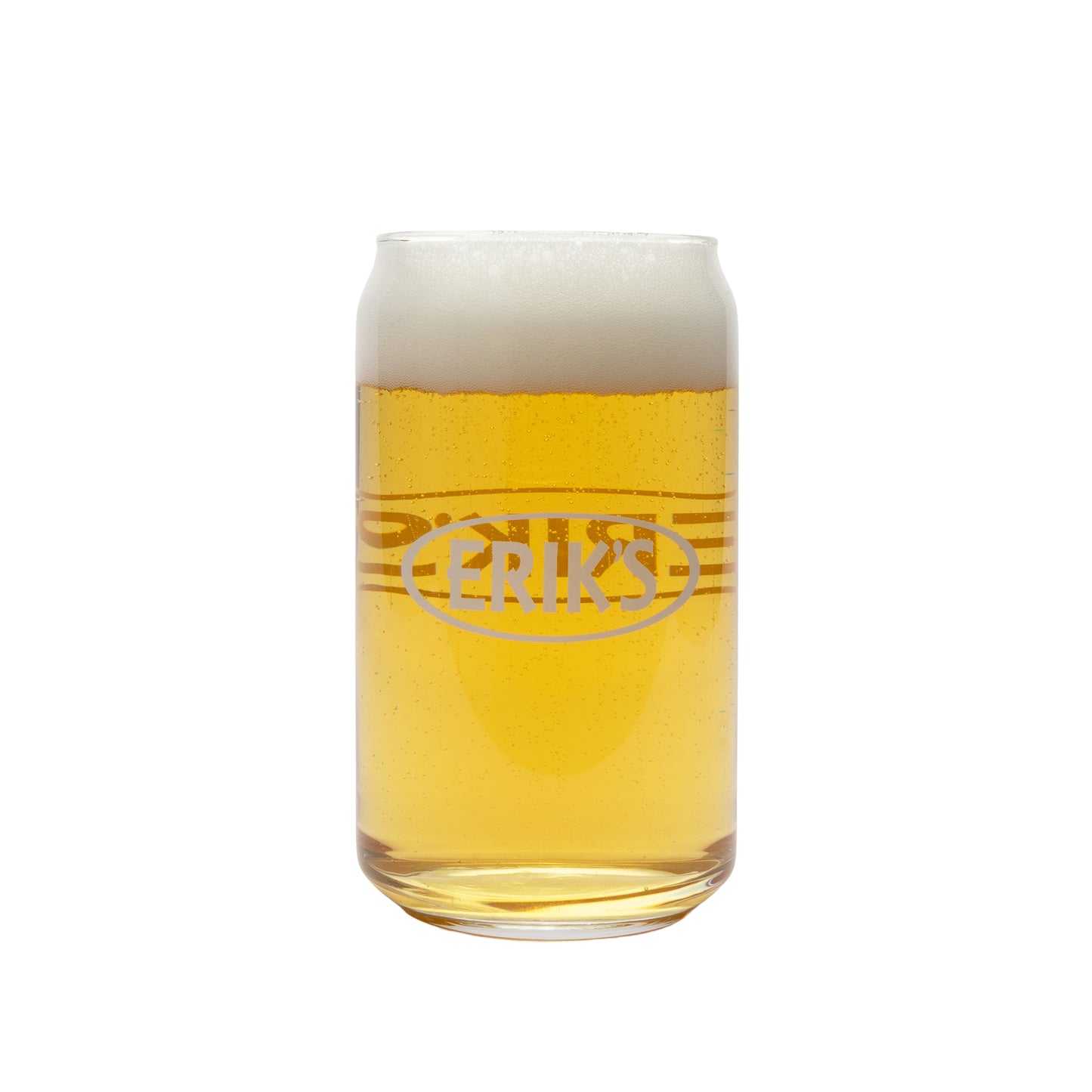 eriks oval decal 16 oz can pint glass