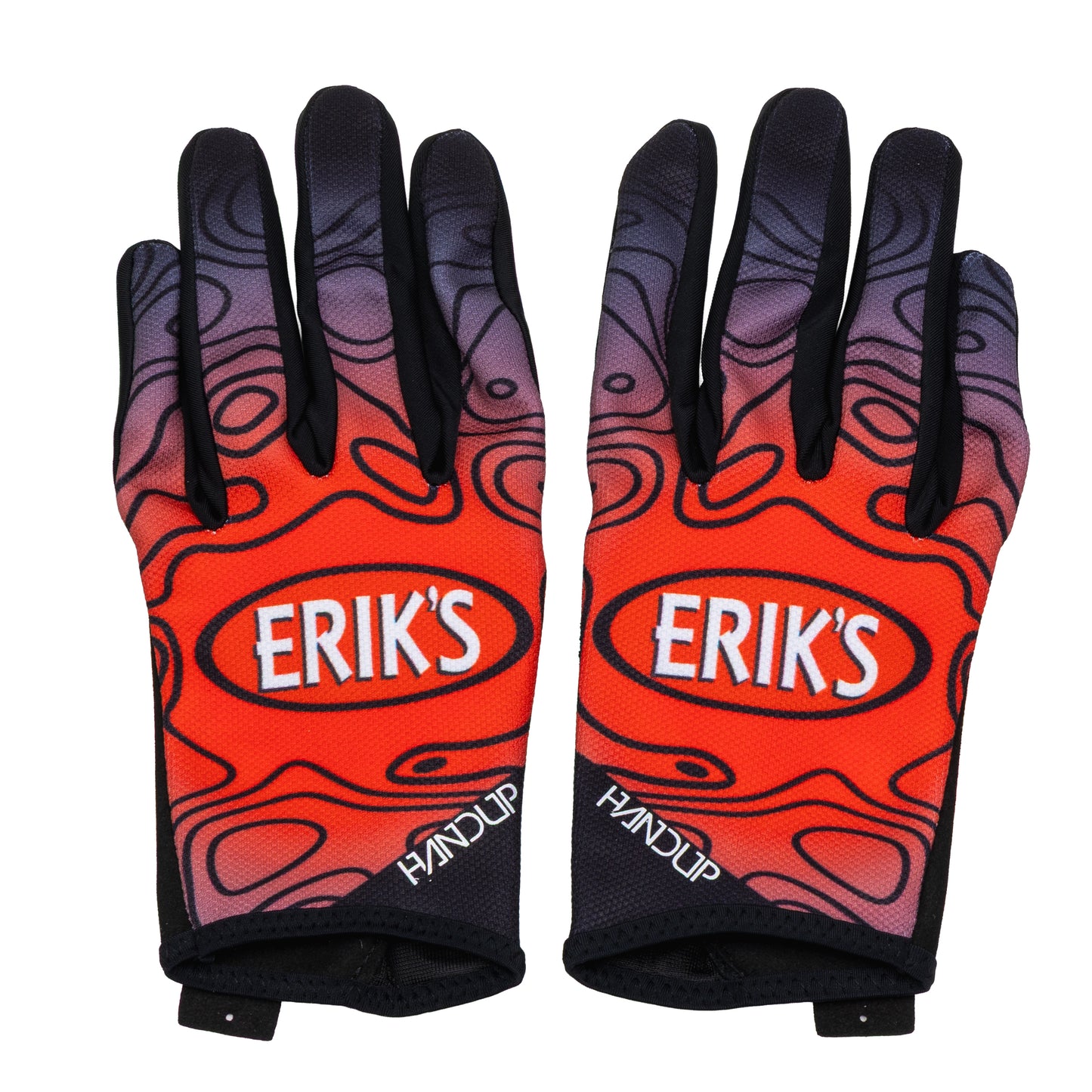 eriks oval logo mountain bike gloves-color-red