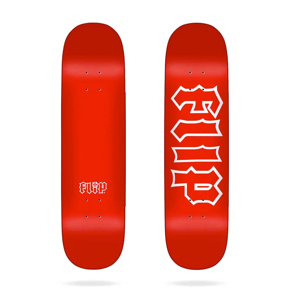 flip team canceled skateboard deck-color-redout