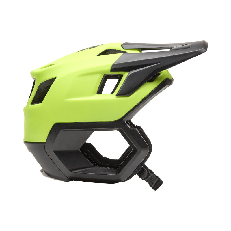 fox dropframe helmet 2025-color-flo yellow