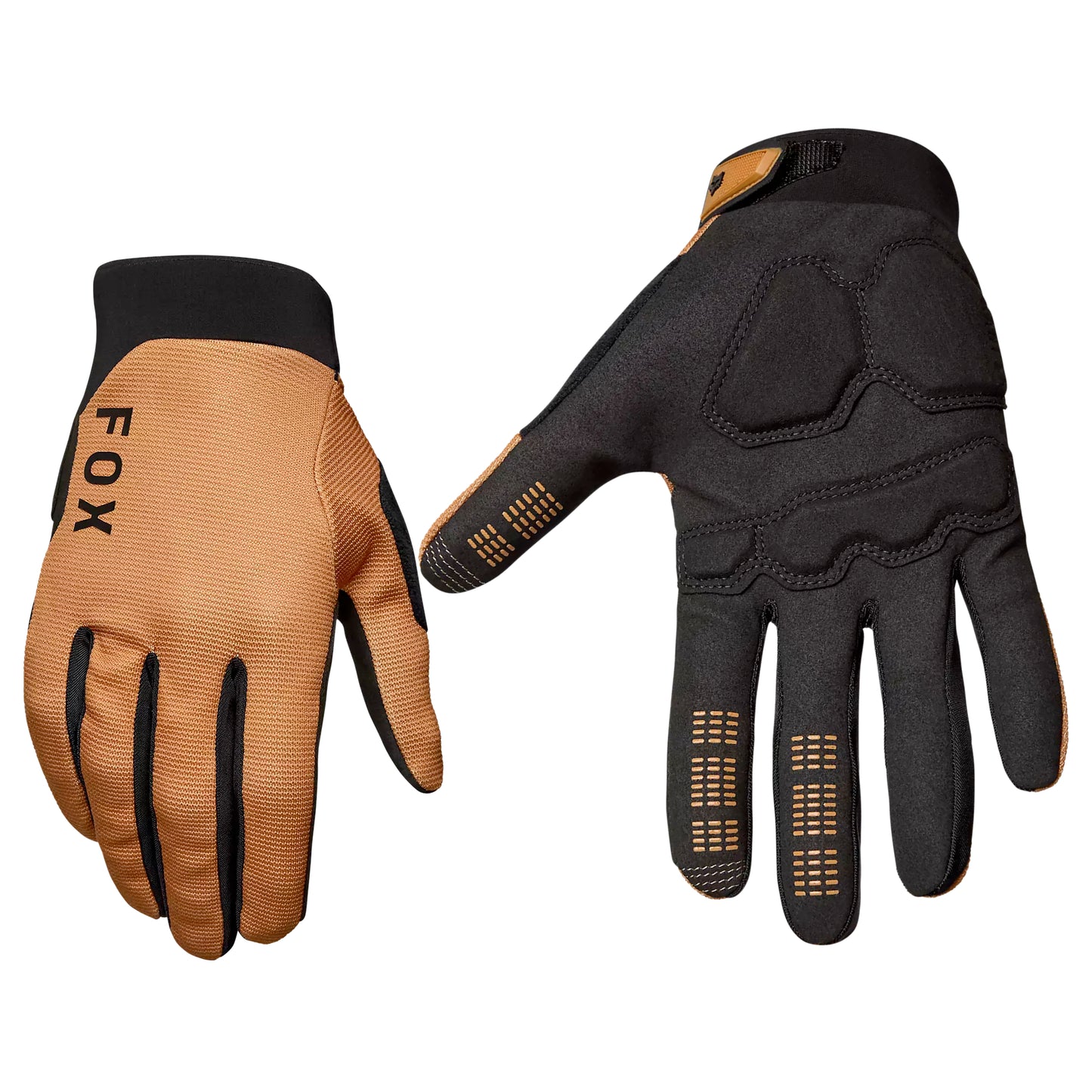 fox ranger gel mens’ gloves-color-caramel