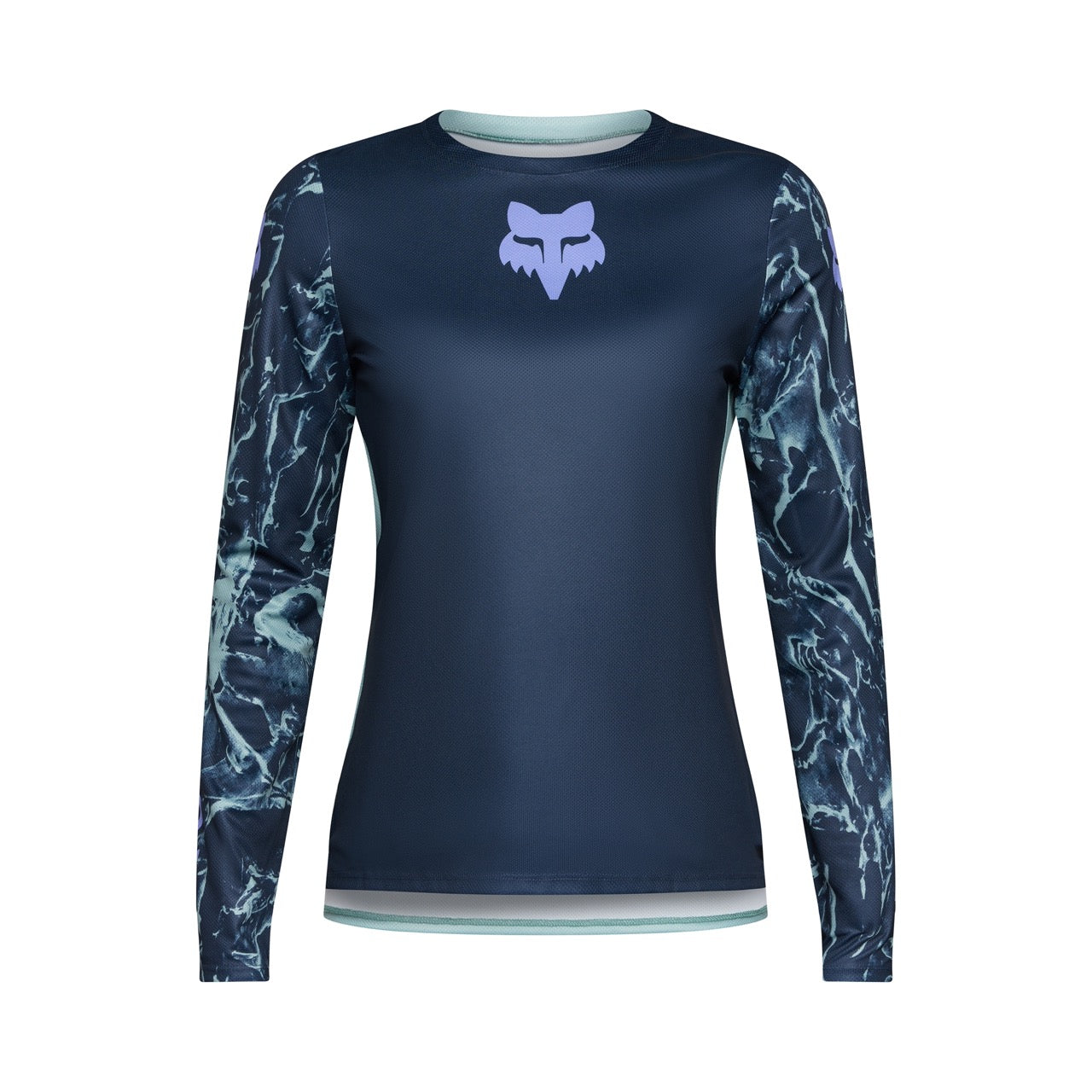 fox ranger image long sleeve women’s jersey-color-nvy