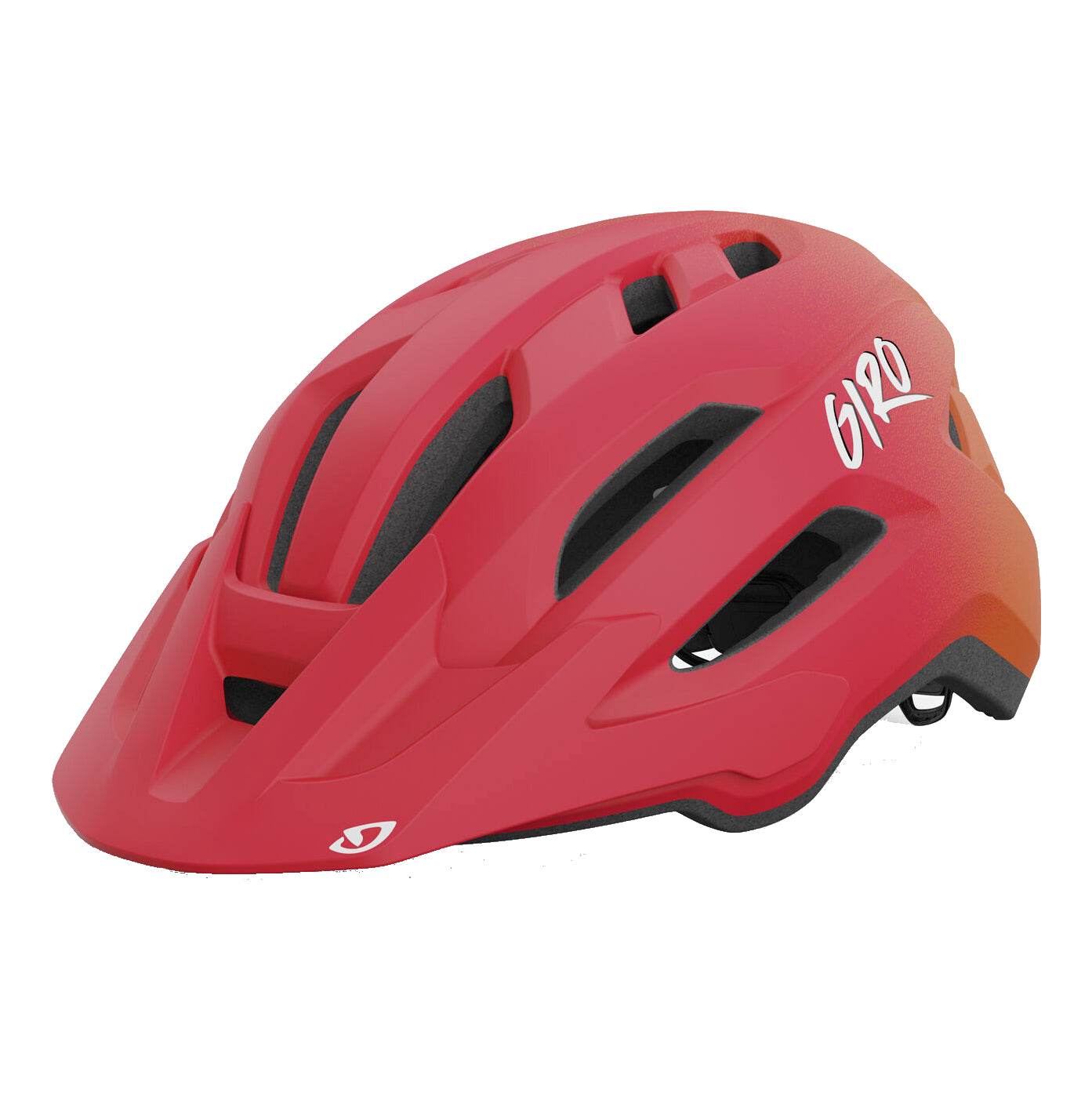 giro fixture mips ii kids’ helmet 2025-color-matte red fade