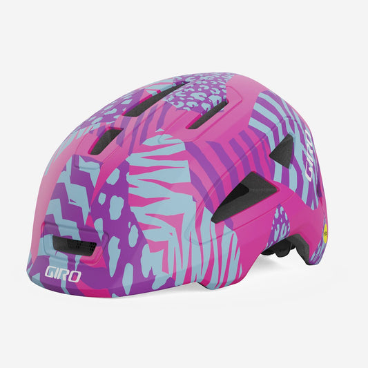 giro scamp mips ii kids’ helmet 2025-color-matte pink animal
