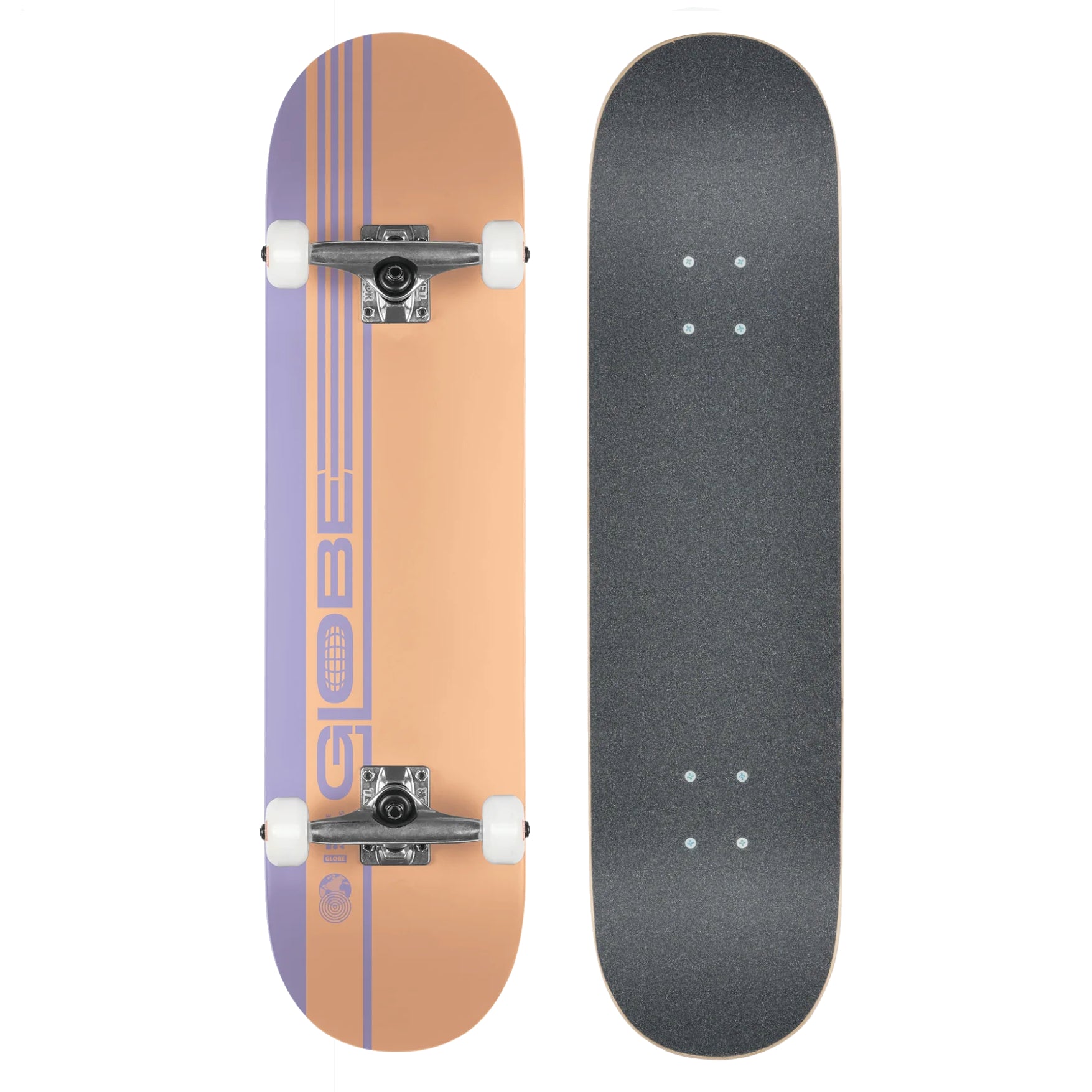 globe g0 strype hard complete skateboard-color-orange