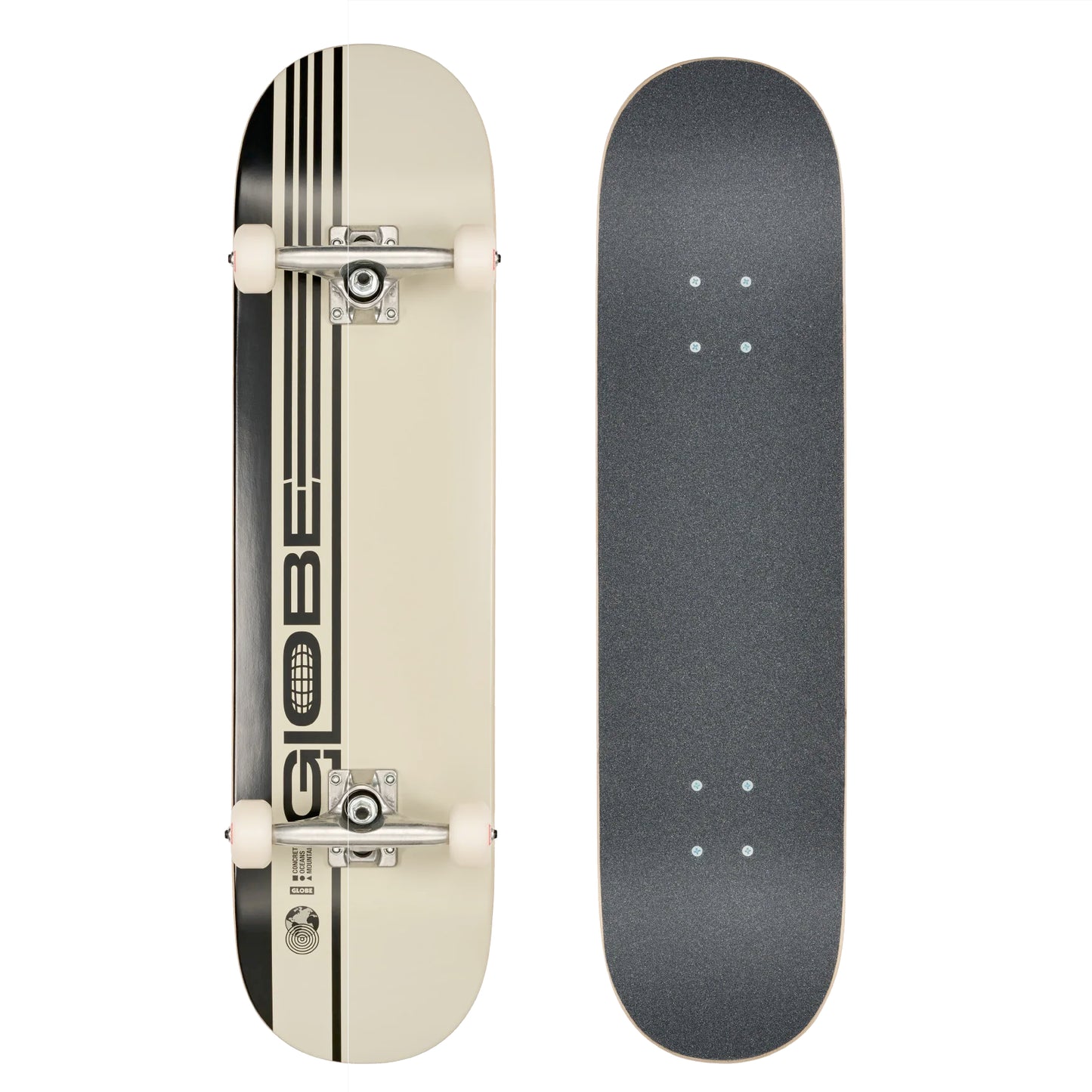 globe g0 strype hard complete skateboard-color-white