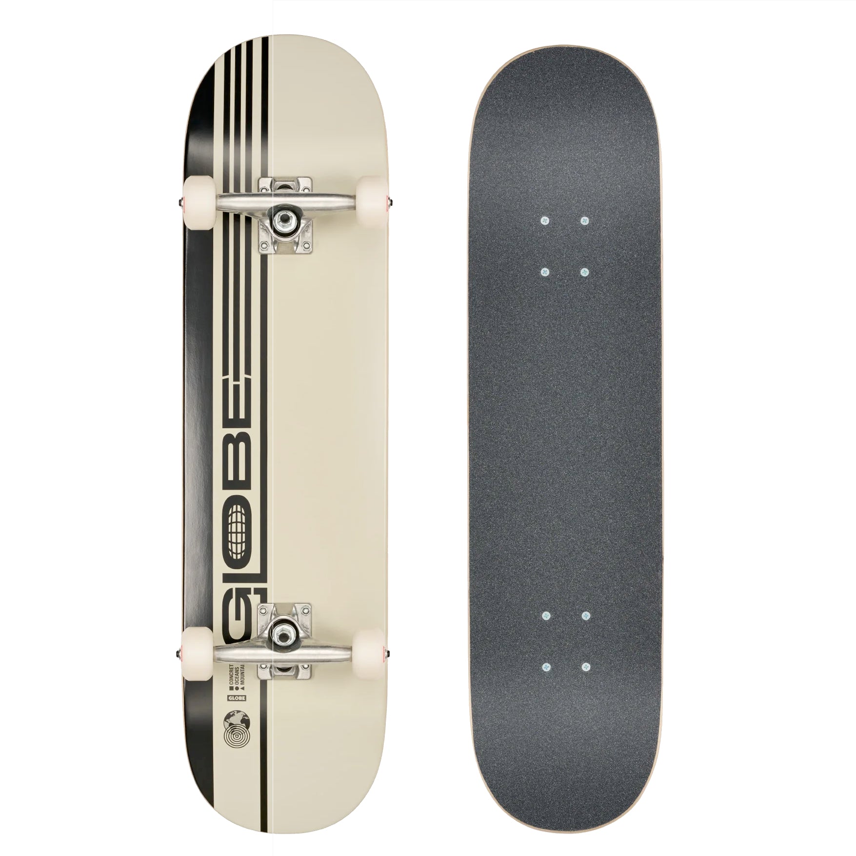 globe g0 strype hard complete skateboard-color-white