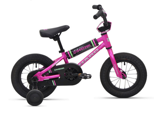 haro shredder 12 inch kid’s bike-color-gloss magenta/silver