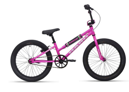 haro shredder 20 inch kid’s bike-color-gloss magenta/silver