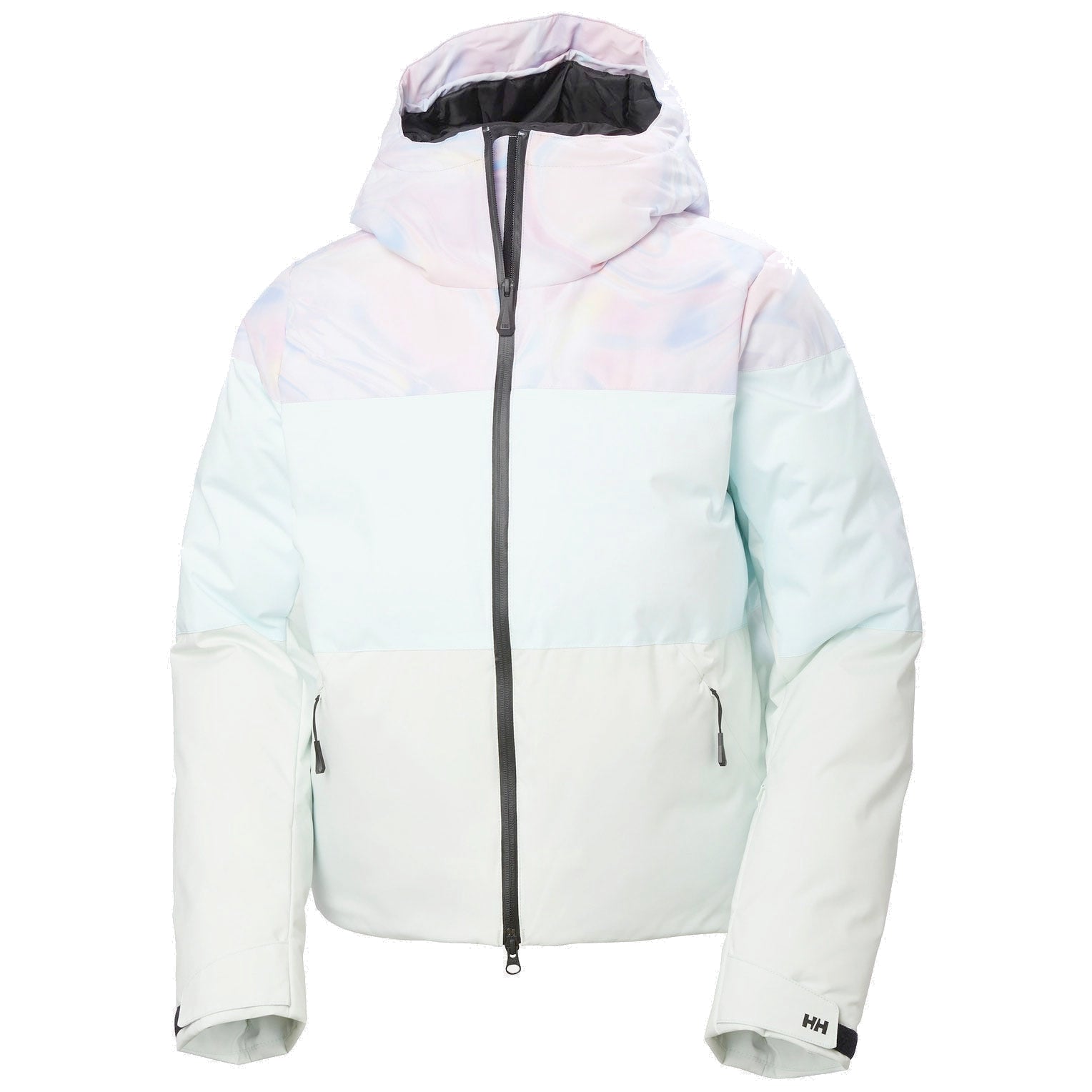 helly hansen nora short puffy women’s jacket-color-reflections aop