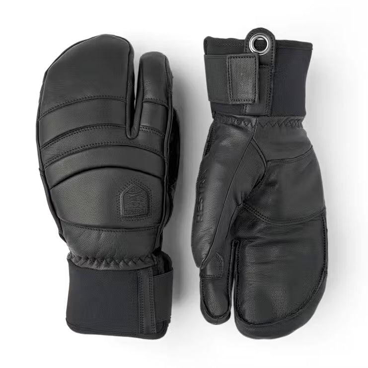 hestra fall line 3-finger mitts-color-blk/blk