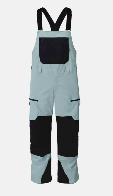 jones mtn surf recycled men’s bibs-color-arctic blue