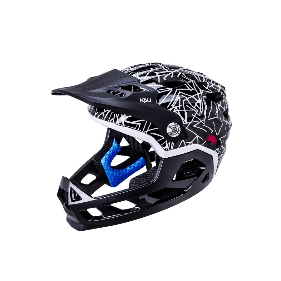 Kali Protectives Maya Full Face Kid's Helmet S Splat Multicolor White